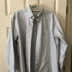 Blue plaid button down